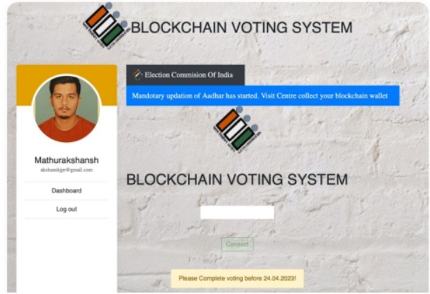 3 Factor Blockchain Voting System - Secure decentralized voting with Aadhar, face recognition, and OTP authentication